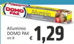 Paghi Poco Alluminio DOMO PAK offerta