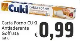 Paghi Poco Carta forno cuki antiaderente goffrata offerta
