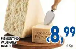 DEM Piemontino valgrana 16 mesi offerta
