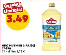PENNY Olio di semi di girasole SAGRA offerta