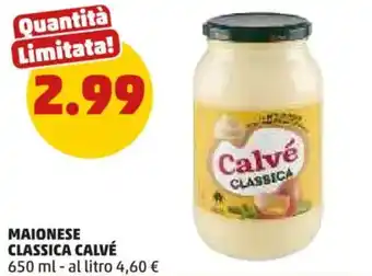 PENNY Maionese classica CALVÉ offerta