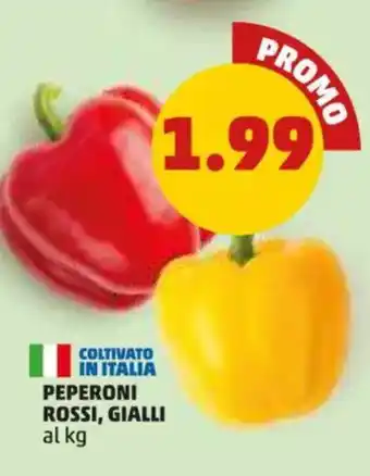 PENNY Peperoni rossi, gialli offerta