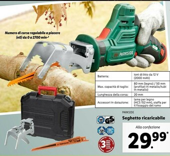 Lidl Seghetto ricaricabile offerta