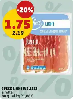 PENNY Speck light WELLESS a fette offerta