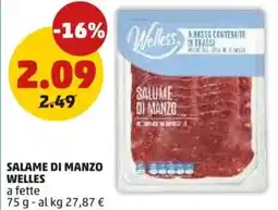PENNY Salume di manzo WELLES offerta