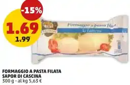 PENNY Formaggio a pasta filata SAPOR DI CASCINA offerta
