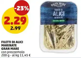 PENNY Filetti di alici marinate GRAN MARE offerta