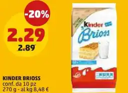 PENNY Kinder BRIOSS offerta