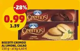PENNY Biscotti cremosi al limone, cacao offerta