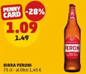 PENNY Birra PERONI offerta