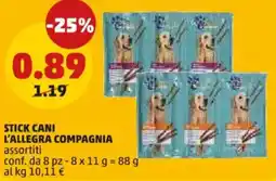 PENNY Stick cani L'ALLEGRA COMPAGNIA offerta