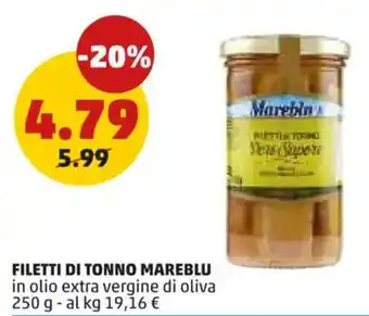 PENNY Filetti di tonno MAREBLU offerta
