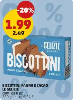 PENNY Biscottini panna e cacao LE GELIZIE offerta