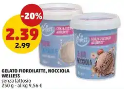 PENNY Gelato fiordilatte, nocciola WELLESS offerta