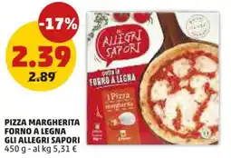 PENNY Pizza margherita forno a legna GLI ALLEGRI SAPORI offerta