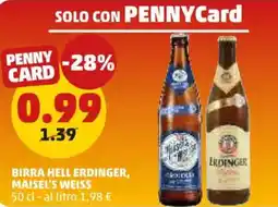PENNY Birra hell erdinger, MAISEL'S WEISS offerta