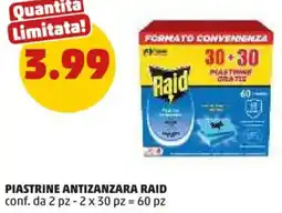 PENNY Piastrine antizanzara RAID offerta