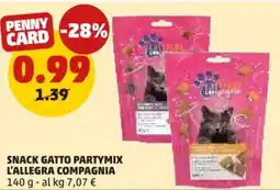 PENNY Snack gatto partymix L'ALLEGRA COMPAGNIA offerta