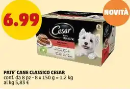 PENNY Pate' cane classico CESAR offerta