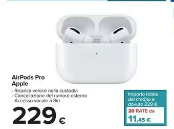 Carrefour Apple airpods pro offerta