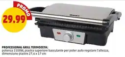 PENNY Professional grill TERMOZETA offerta