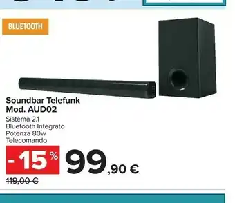 Carrefour Soundbar aud02 offerta