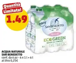 PENNY Acqua naturale SAN BENEDETTO offerta