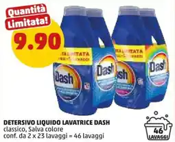 PENNY Detersivo liquido lavatrice DASH offerta