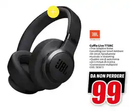MediaWorld JBL HARMAN Cuffie Live 775NC offerta
