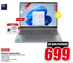 MediaWorld Lenovo Notebook IdeaPad Slim 5 offerta