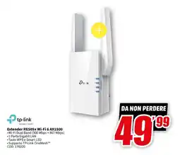 MediaWorld tp-link Extender RE505x Wi-Fi 6 AX1500 offerta