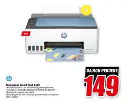 MediaWorld hp Stampante Smart Tank 5105 offerta