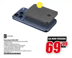 MediaWorld cellularline Powerbank MAG AIRY offerta