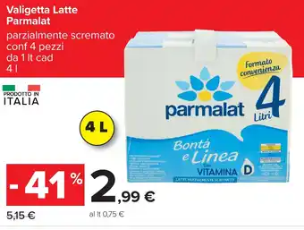 Carrefour Valigetta Latte Parmalat offerta