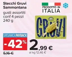 Carrefour Stecchi Gruvi Sammontana offerta