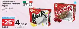 Carrefour Liuk Limone o Croccante Amarena Algida offerta