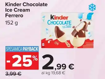 Carrefour Kinder Chocolate Ice Cream Ferrero offerta