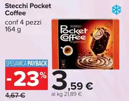 Carrefour Stecchi Pocket Coffee offerta