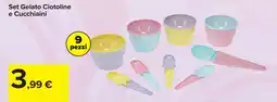 Carrefour Set Gelato Ciotoline e Cucchiaini offerta