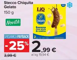 Carrefour Stecco Chiquita Gelato offerta