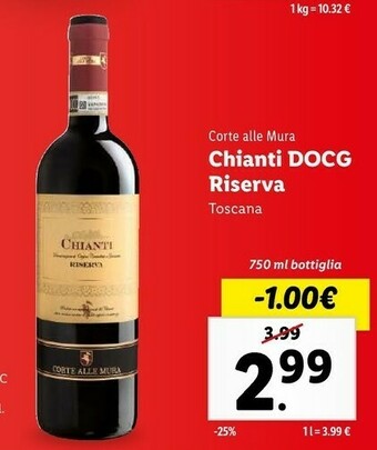 Corte alle mura chianti docg riserva
