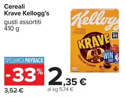 Carrefour Cereali Krave Kellogg's offerta