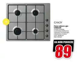 MediaWorld CANDY Piano cottura a gas CHW6LBX offerta