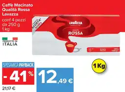 Carrefour Caffè Macinato Qualità Rossa Lavazza offerta