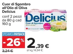 Carrefour Cuor di Sgombro all'Olio di Oliva Delicius offerta