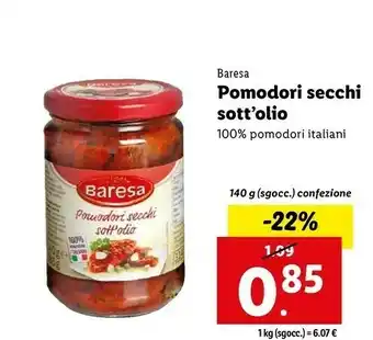 Lidl Pomodori secchi 140 g(ml) offerta