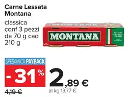 Carrefour Carne Lessata Montana offerta