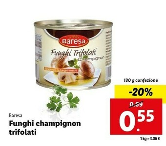 Lidl Funghi prataioli trifolati 180 g(ml) offerta