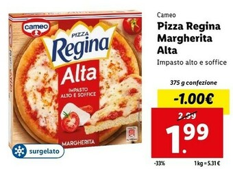 Lidl Pizza regina margherita alta offerta