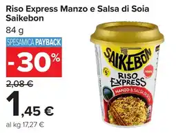 Carrefour Riso Express Manzo e Salsa di Soia Saikebon offerta